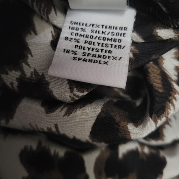 Diane Von Furstenberg DVF Prita Silk Animal Print Long Sleeve Shirtdress Size 0 - Picture 9 of 13